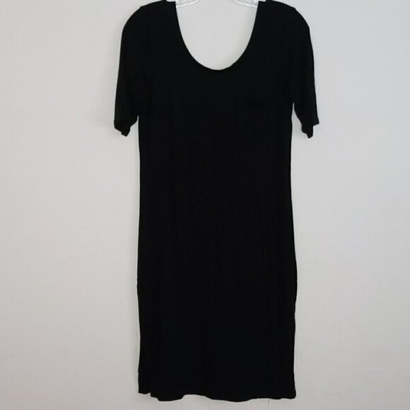 Threads 4 Thought Black T Shirt Dress Scoop Back - Picture 1 of 3
